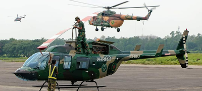 Military parachutist in the sky